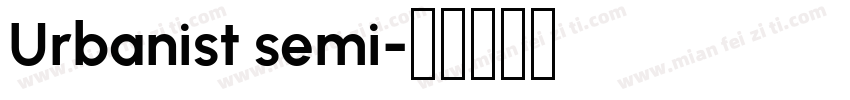 Urbanist semi字体转换